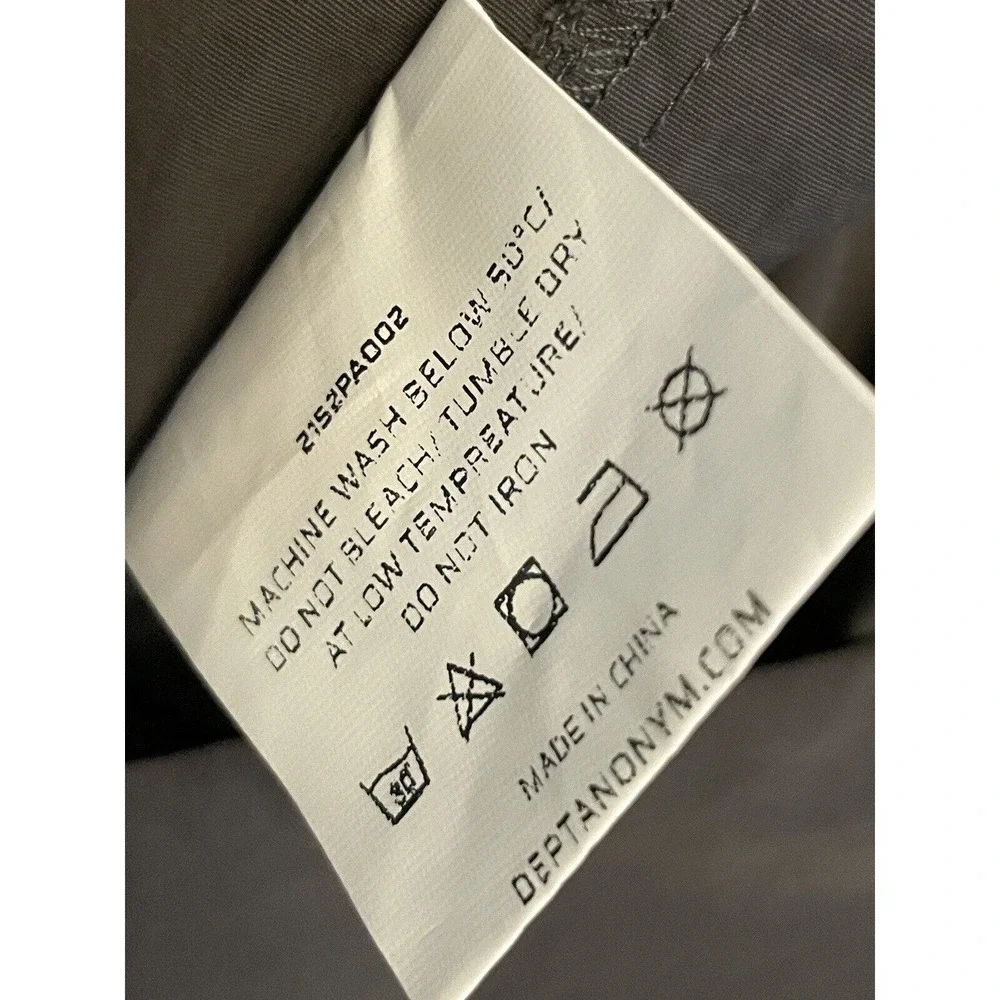 NWT Dept. Anonym Nylon Tech Performance Pants Men Size Large Gray‎ Outdoor Ankle